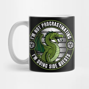 Not Procrastinating I'm Doing Side Quests Dragon Mug